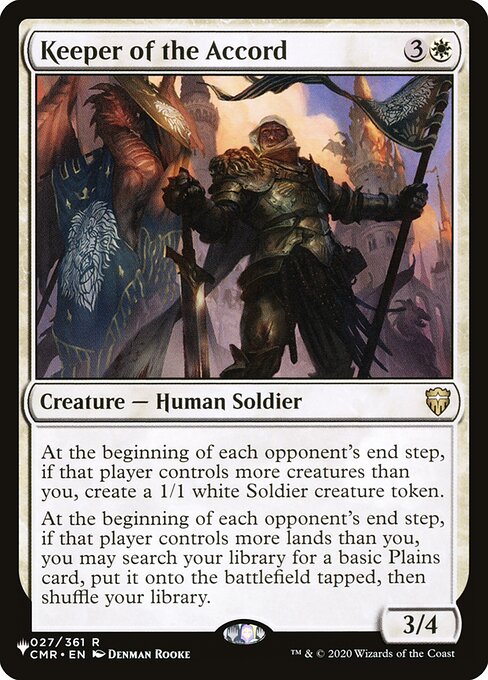 Keeper of the Accord - The List Reprints - #CMR-27
