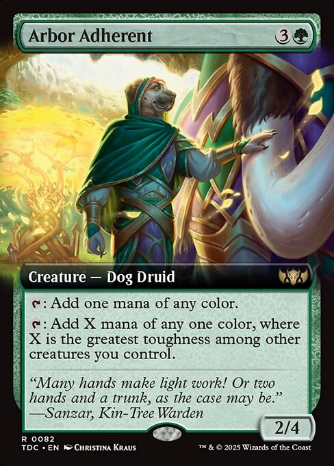 Arbor Adherent - Commander: Tarkir: Dragonstorm - #82