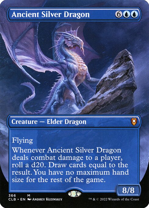 Ancient Silver Dragon - MTG Enchanted Traders Ancient Silver Dragon - MTG Enchanted Traders