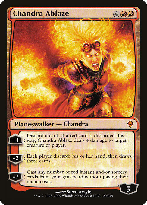 Chandra Ablaze - Zendikar - #120