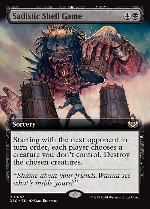 Sadistic Shell Game - Commander: Duskmourn: House of Horror - #53