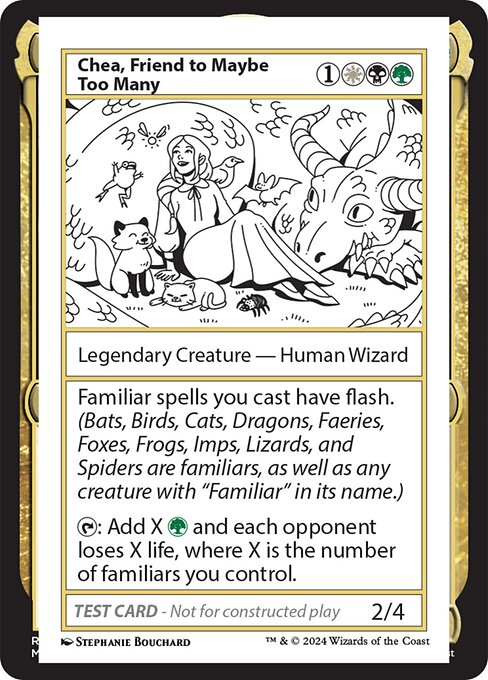 Chea, Friend to Maybe Too Many - Mystery Booster 2 Playtest Cards - #591
