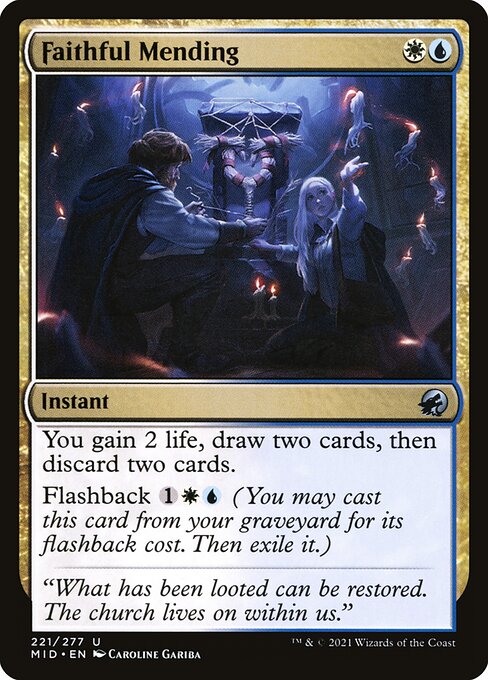 Faithful Mending - Innistrad: Midnight Hunt - #221