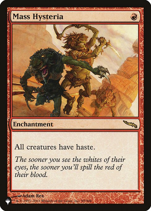 Mass Hysteria - The List Reprints - #MRD-99