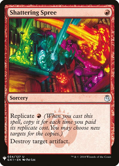 Shattering Spree - The List Reprints - #GK1-34