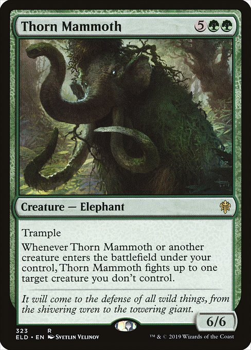 Thorn Mammoth - Throne of Eldraine - #323