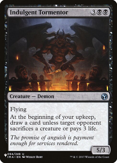 Indulgent Tormentor - The List Reprints - #IMA-94