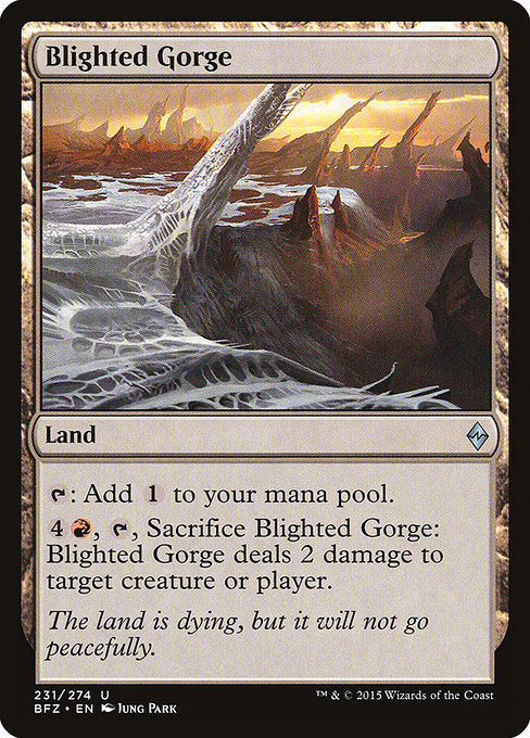 Blighted Gorge - Battle for Zendikar - #231