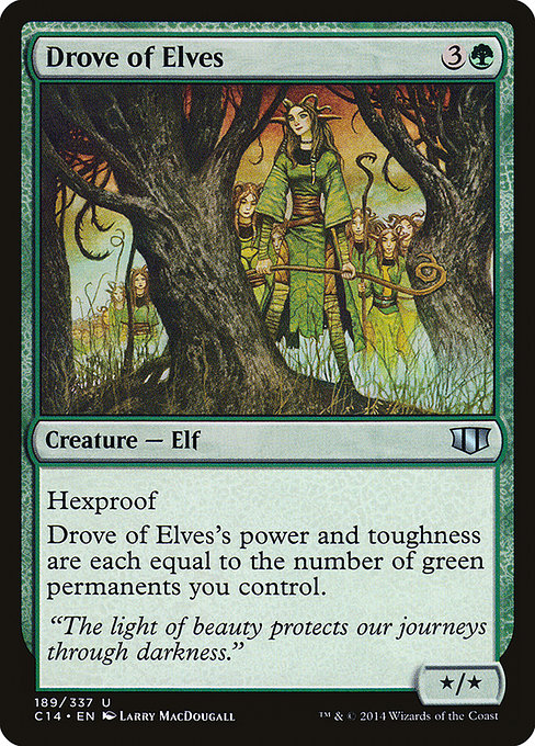 Drove of Elves - Commander 2014 - #189