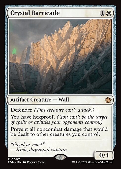 Crystal Barricade - Foundations - #7
