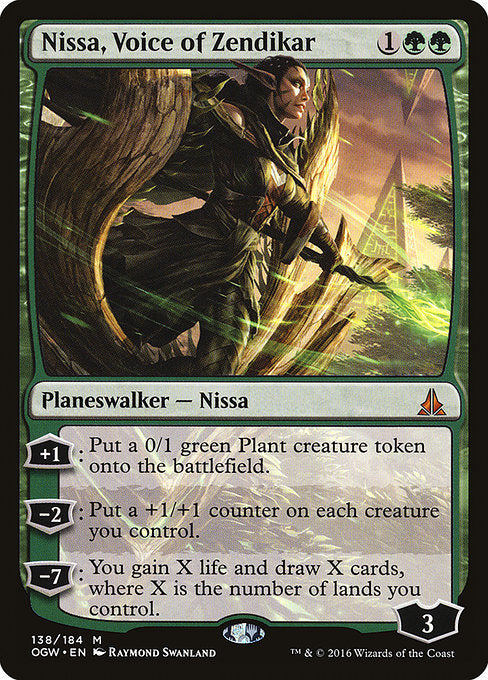 MtG Mystery Booster Mythic Rare NIssa, Voice of Zendikar #138