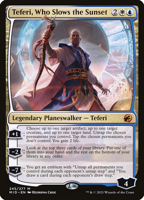 Teferi, Who Slows the Sunset - Innistrad: Midnight Hunt - #245