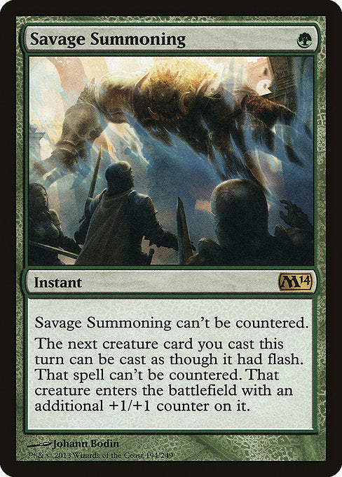 Savage Summoning - Magic 2014 (M14) - #194