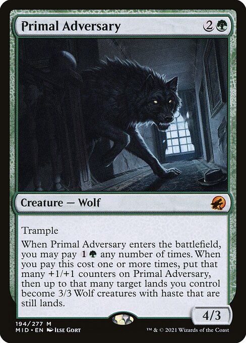 Primal Adversary - Innistrad: Midnight Hunt - #194