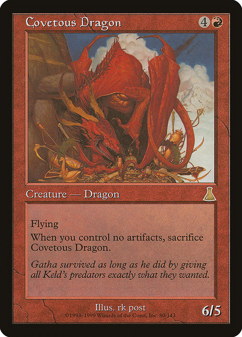 Covetous Dragon - Urza's Destiny - #80
