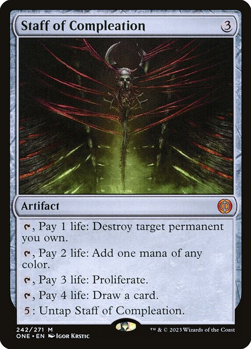 Staff of Compleation - Phyrexia: All Will Be One - #242
