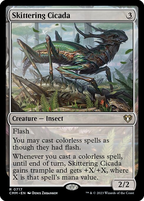 Skittering Cicada - Commander Masters - #717