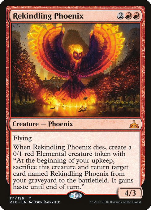 Rekindling Phoenix - Rivals of Ixalan - #111