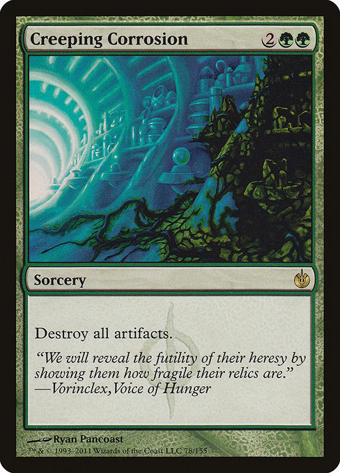 Creeping Corrosion - Mirrodin Besieged - #78