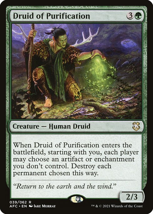 Druid of Purification - Commander: Adventures in the Forgotten Realms - #39