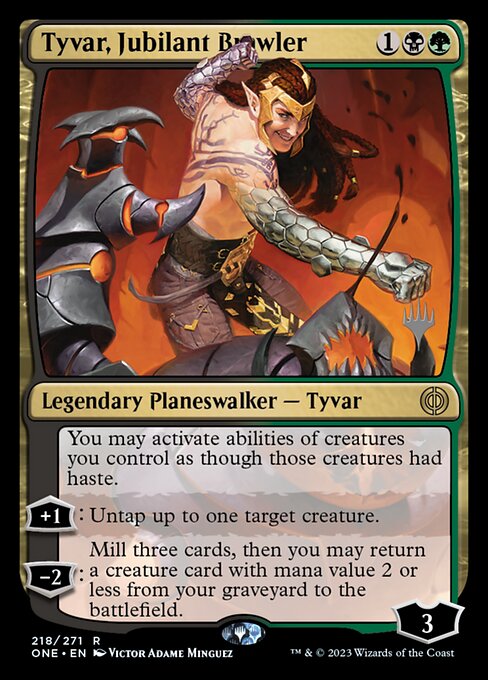 Tyvar, Jubilant Brawler - Promo Pack: Phyrexia: All Will Be One - #218p