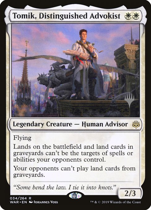 Tomik, Distinguished Advokist - Promo Pack: Throne of Eldraine - #34p
