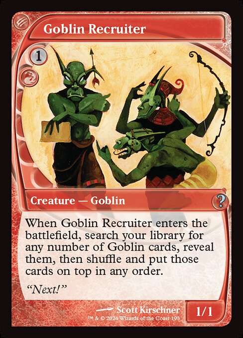 Goblin Recruiter - Mystery Booster 2 - #193