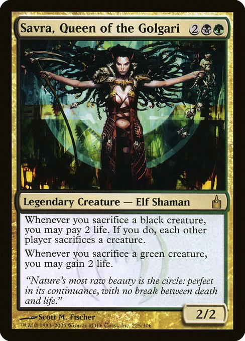 Savra, Queen of the Golgari - Ravnica: City of Guilds - #225