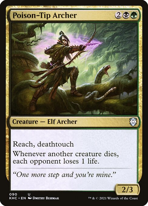 Poison-Tip Archer - Commander: Kaldheim - #90