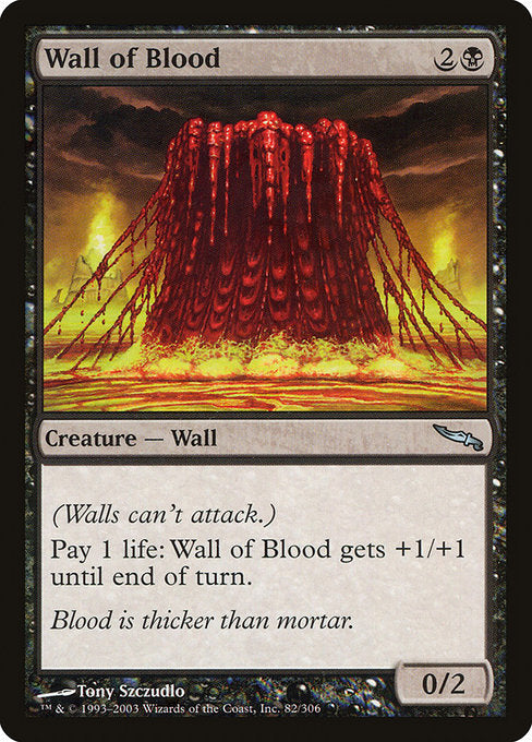 Wall of Blood - Mirrodin - #82