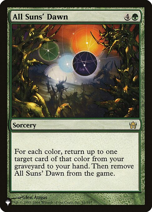 All Suns' Dawn - The List Reprints - #5DN-81