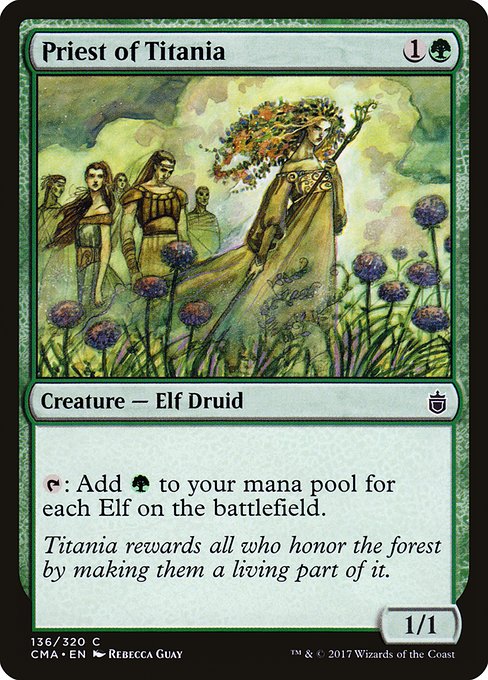 Priest of Titania - Commander Anthology - #136