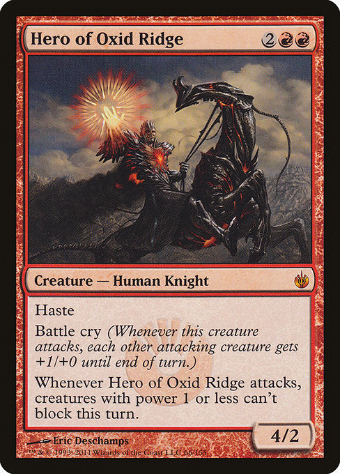 Hero of Oxid Ridge - Mirrodin Besieged - #66