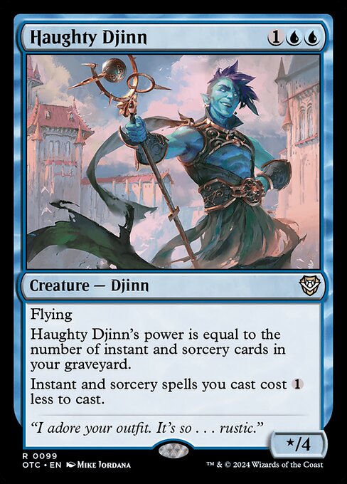Haughty Djinn - Commander: Outlaws of Thunder Junction - #99