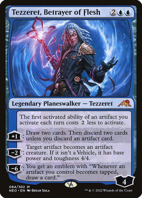 Tezzeret, Betrayer of Flesh - Kamigawa: Neon Dynasty - #84