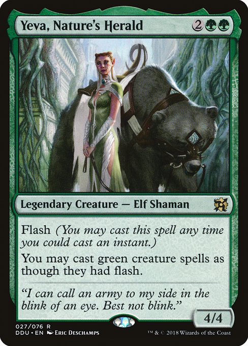 Yeva, Nature's Herald - Duel Decks: Elves vs. Inventors - #27