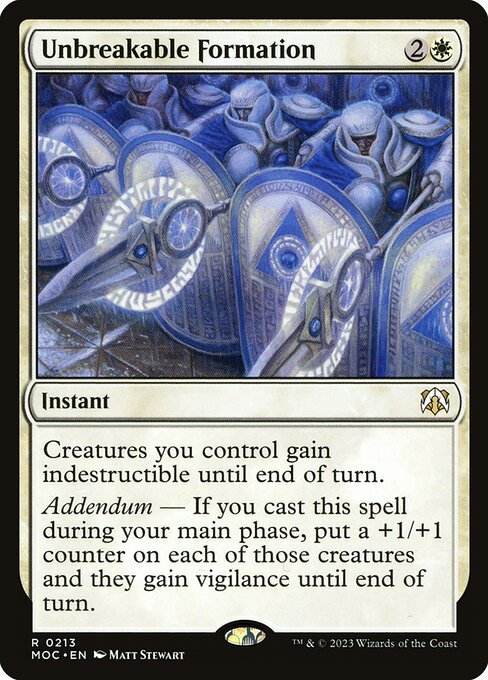 Unbreakable Formation - Commander: March of the Machine - #213