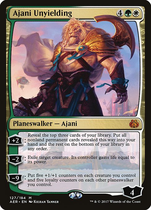 Ajani Unyielding - Aether Revolt - #127