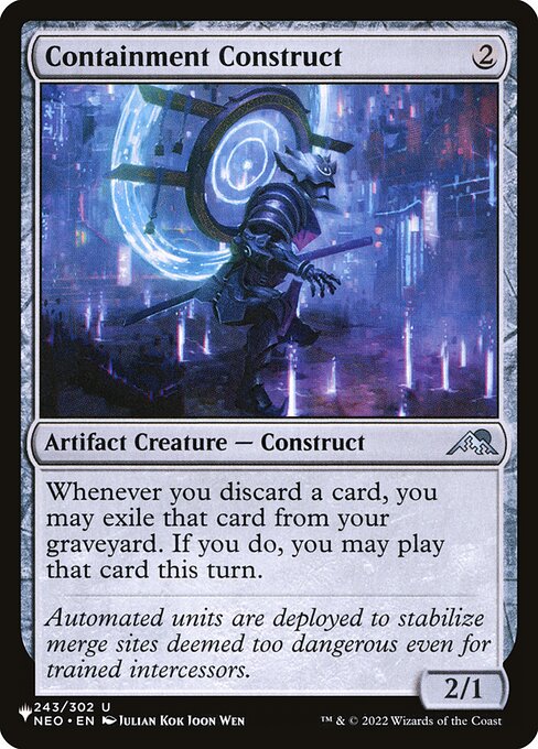 Containment Construct - The List Reprints - #NEO-243