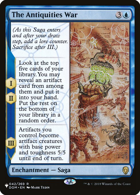 The Antiquities War - The List Reprints - #DOM-42