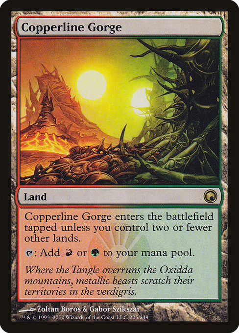 Copperline Gorge - Scars of Mirrodin - #225