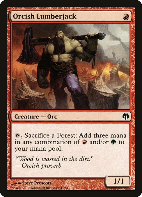 Orcish Lumberjack - Duel Decks: Heroes vs. Monsters - #44