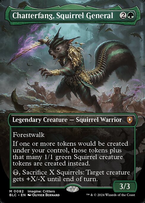 Chatterfang, Squirrel General - Commander: Bloomburrow - #82