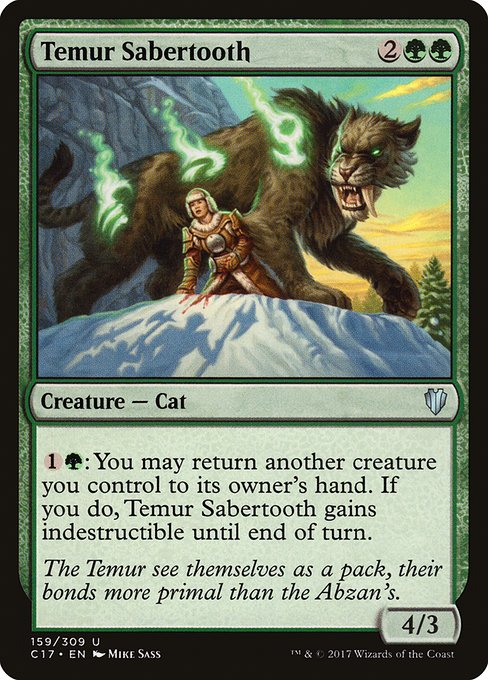 Temur Sabertooth - Commander 2017 - #159
