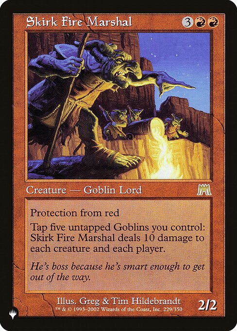 Skirk Fire Marshal - The List Reprints - #ONS-229