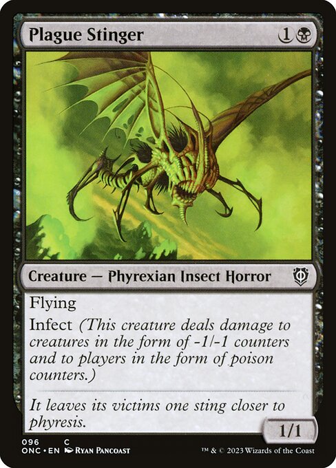 Plague Stinger - Commander: Phyrexia: All Will Be One - #96