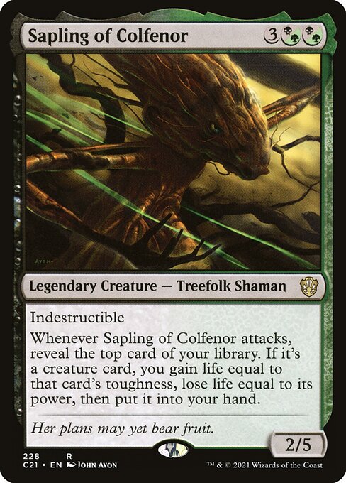 Sapling of Colfenor - Commander 2021 - #228