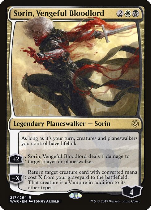 Sorin, Vengeful Bloodlord - War of the Spark - #217