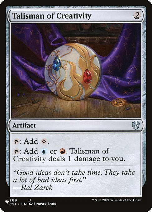 Talisman of Creativity - The List Reprints - #C21-269