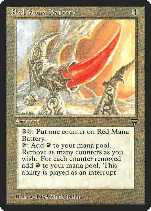 Red Mana Battery - Legends - #291